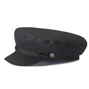 🔥LAST ONE!!!🔥 BRIXTON Fiddler Cap In Black Herringbone Corded  NWT Large